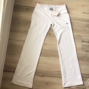 NIKE Women’s dri  fit tennis Pants . White.Size XS . NWT!